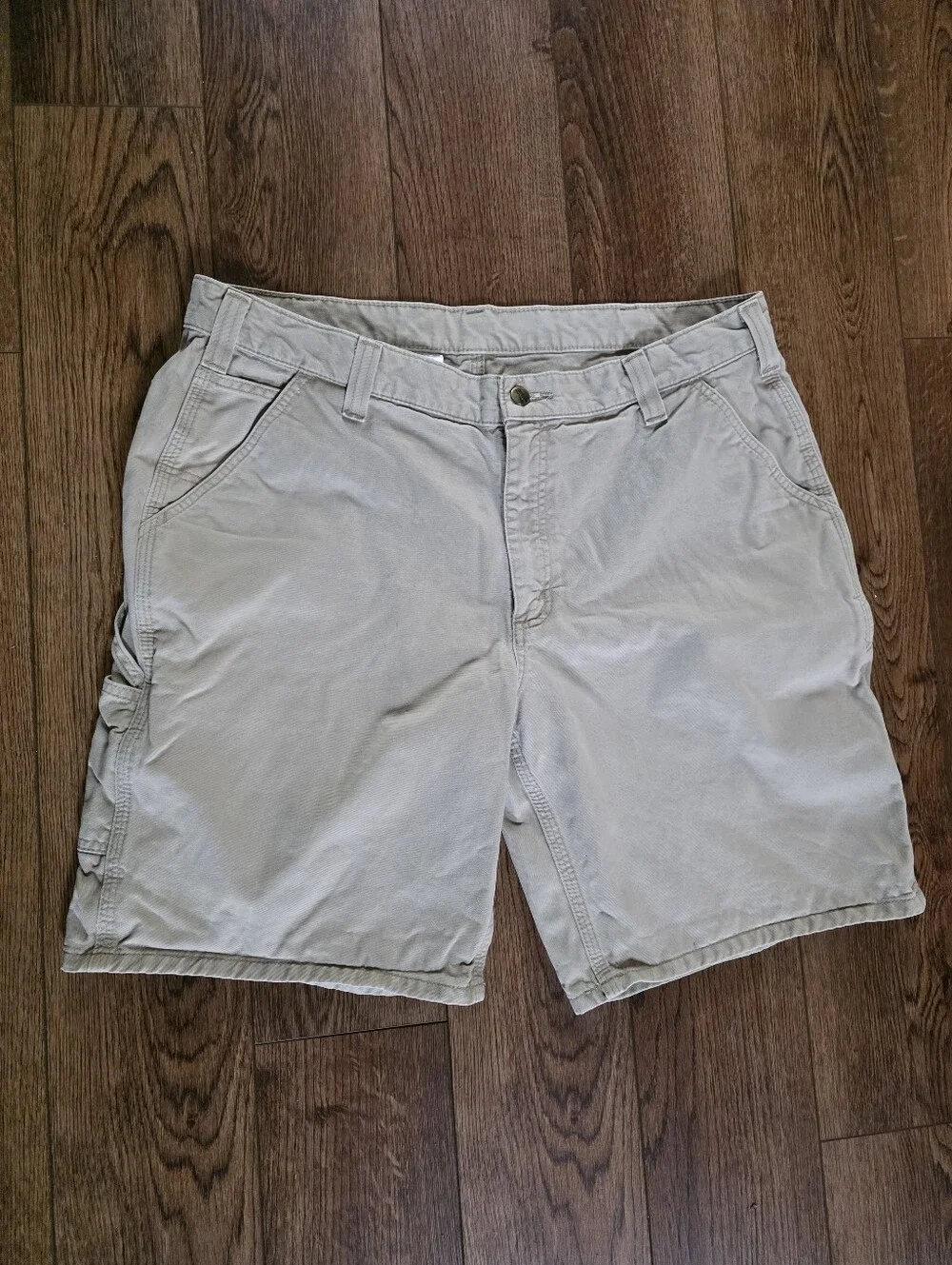 Carhartt Men’s Cargo Shorts — Grey/tan